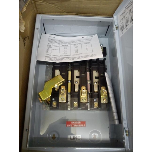 Square D SD1003SW 100a Three Phase & Neutral Switched Isolator